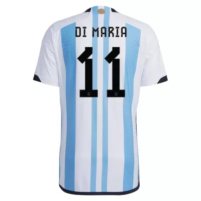 DI MARIA #11 Argentina Home Authentic Jersey World Cup 2022