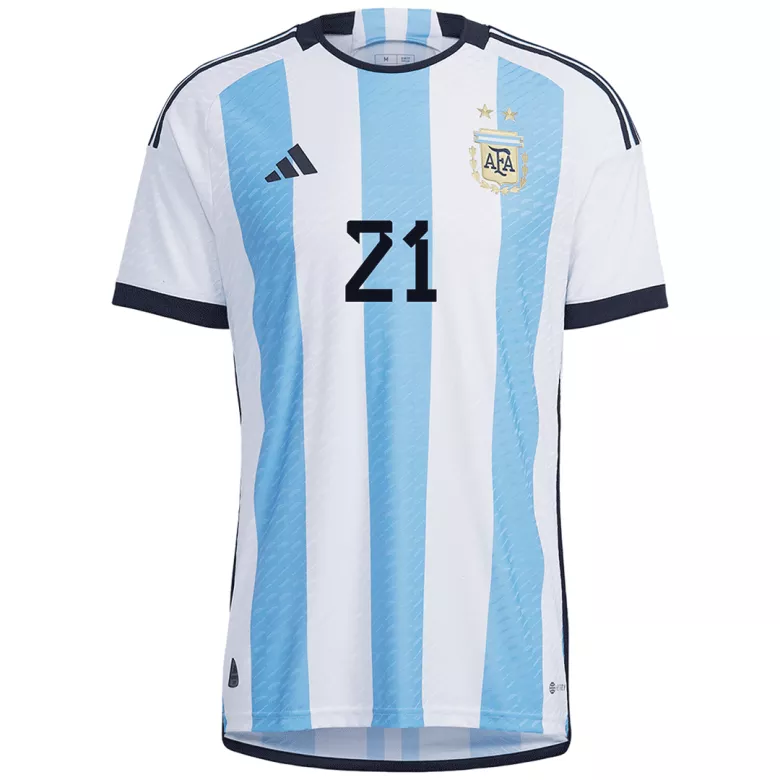 DYBALA #21 Argentina Home Authentic Jersey World Cup 2022 - gogoalshop