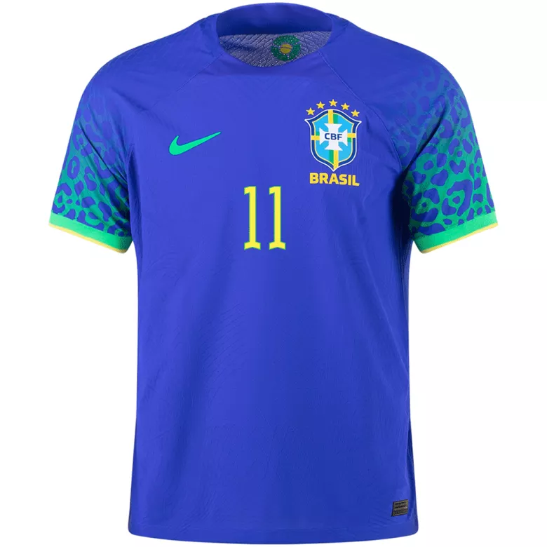 P.Coutinho #11 Brazil Away Authentic Jersey 2022 - gogoalshop