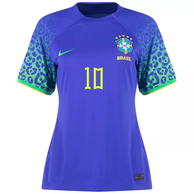 NEYMAR JR #10 Brazil Away Jersey World Cup 2022 Women - gogoalshop