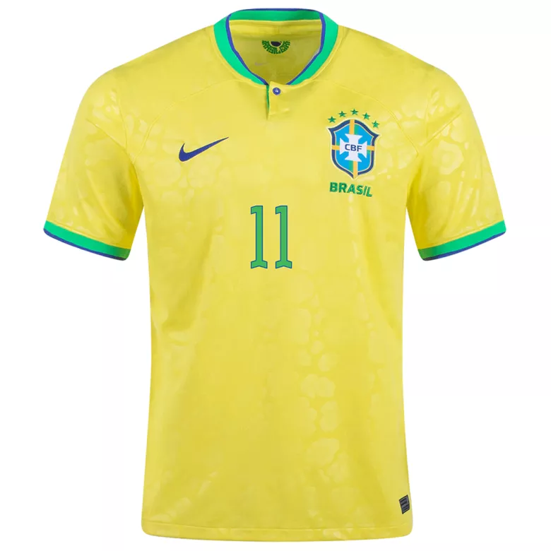 P.Coutinho #11 Brazil Home Jersey World Cup 2022 - gogoalshop