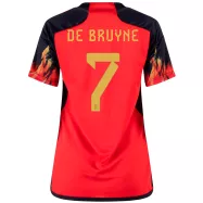 DE BRUYNE #7 Belgium Home Jersey World Cup 2022 Women - gogoalshop