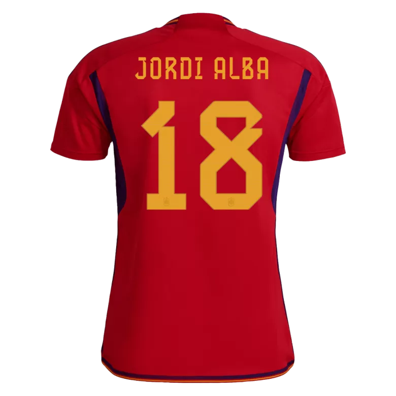 JORDI ALBA #18 Spain Home Jersey World Cup 2022 - gogoalshop
