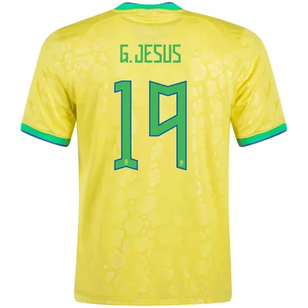 G.JESUS #19 Brazil Home Jersey World Cup 2022 - gogoalshop