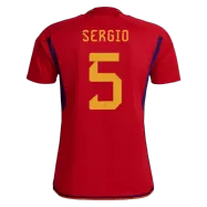 SERGIO #5 Spain Home Jersey World Cup 2022 - gogoalshop