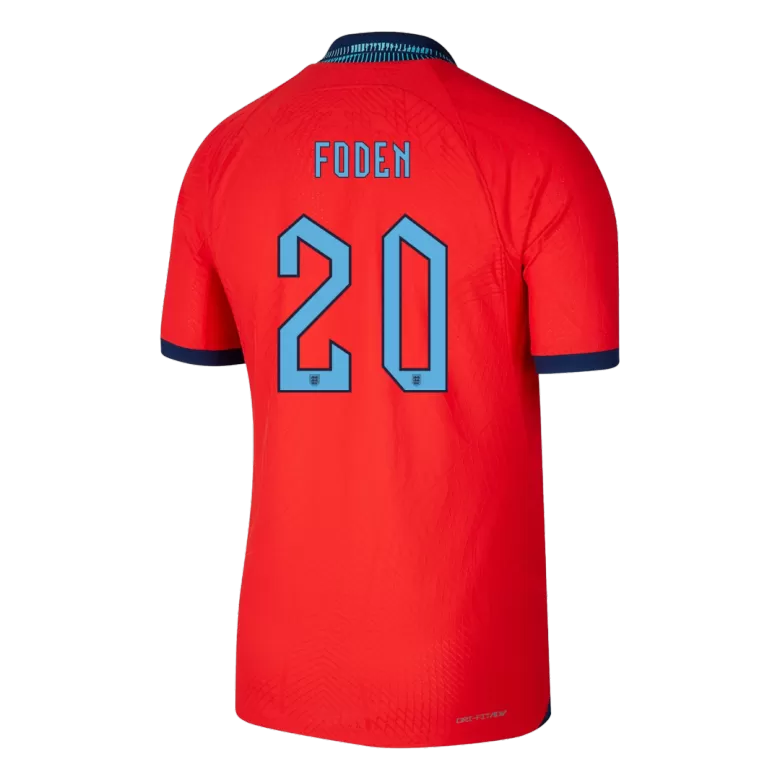 FODEN #20 England Away Authentic Jersey World Cup 2022