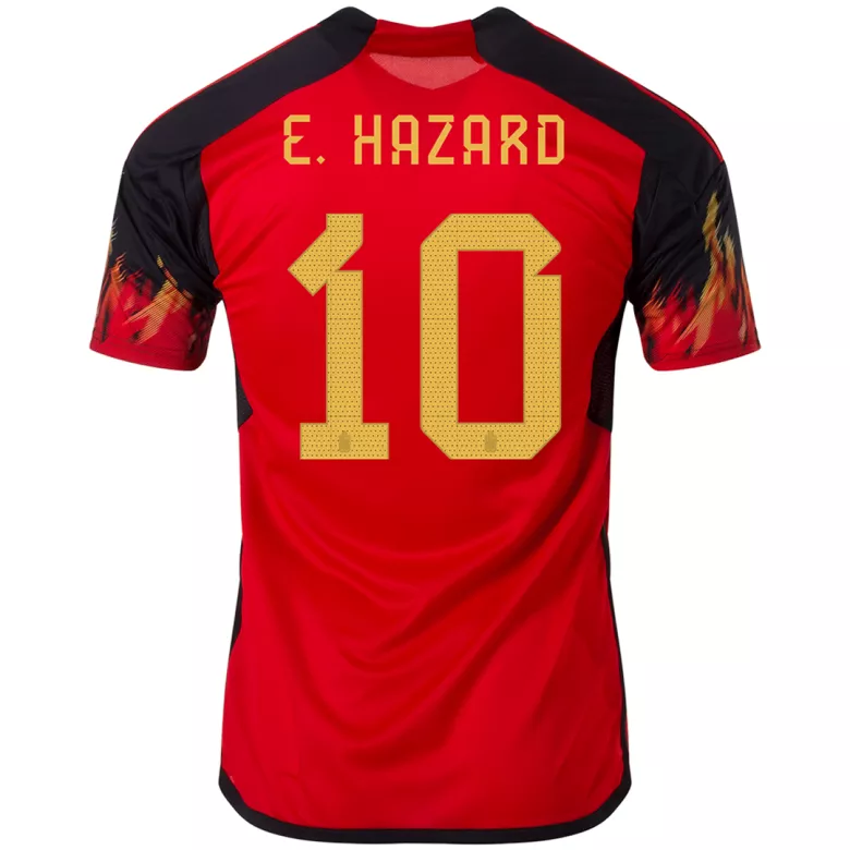 E. HAZARD #10 Belgium Home Jersey World Cup 2022 - gogoalshop