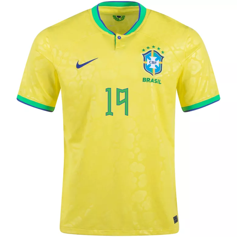 G.JESUS #19 Brazil Home Jersey World Cup 2022 - gogoalshop