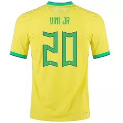 VINI JR #20 Brazil Home Authentic Jersey 2022 - gogoalshop