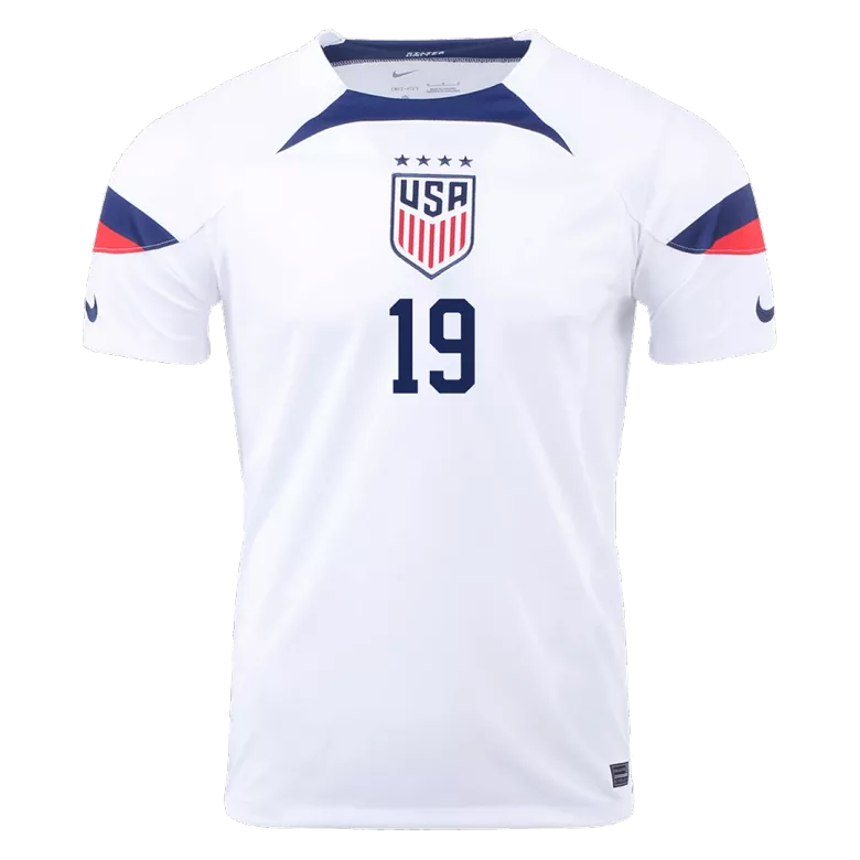 DUNN #19 USA Home Jersey World Cup 2022 - gogoalshop
