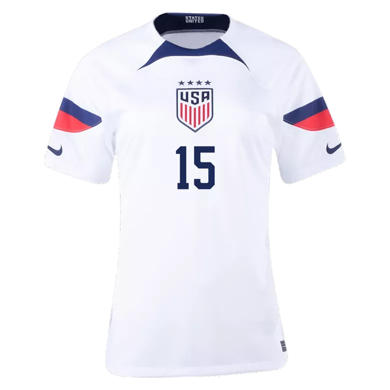 RAPINOE #15 USA Home Jersey World Cup 2022 Women - gogoalshop