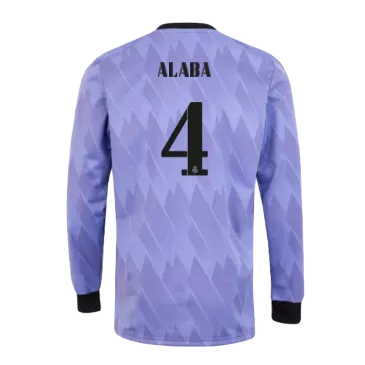 ALABA #4 Real Madrid Away Long Sleeve Soccer Jersey 2022/23 - gogoalshop