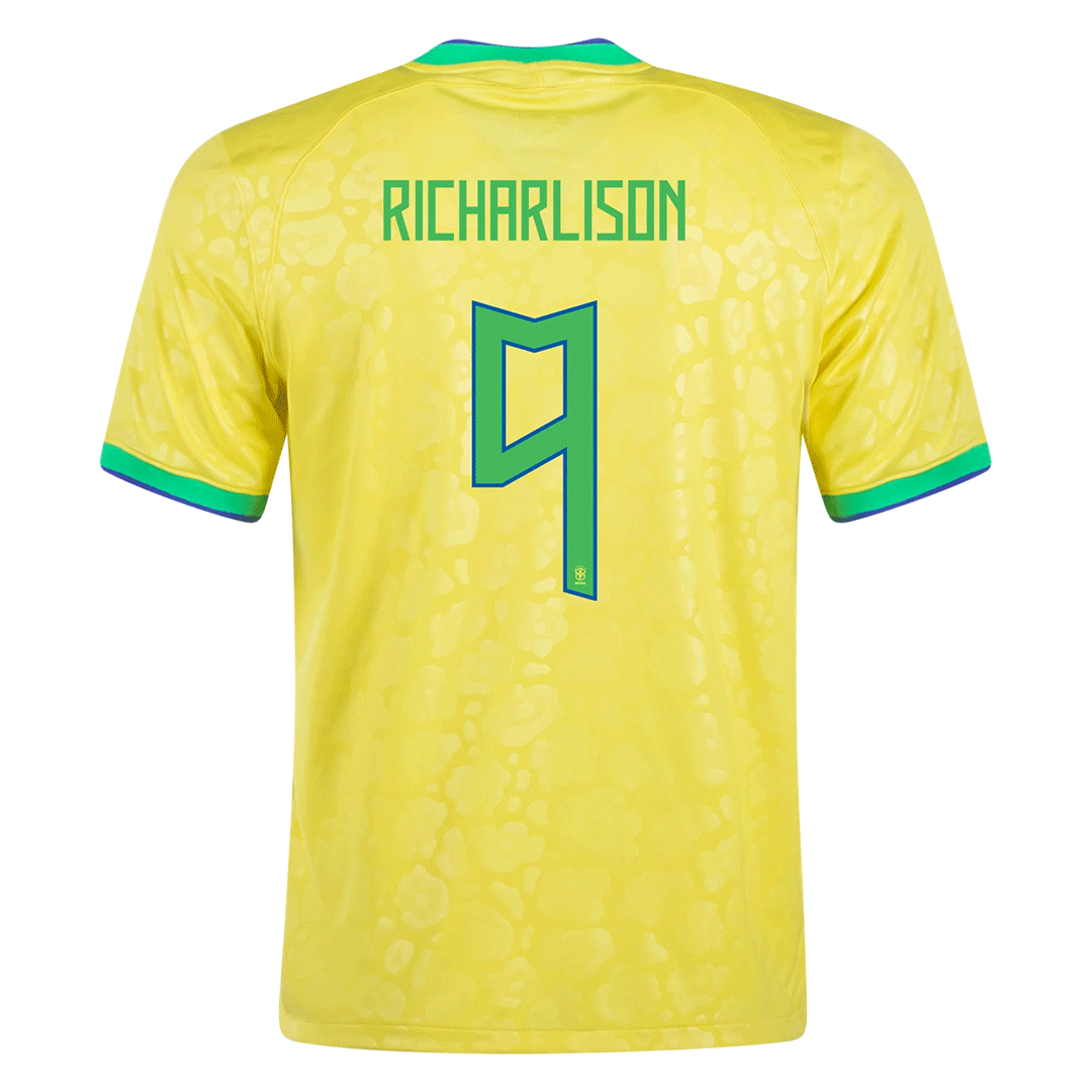 RICHARLISON #9 Brazil Away Authentic Jersey 2022