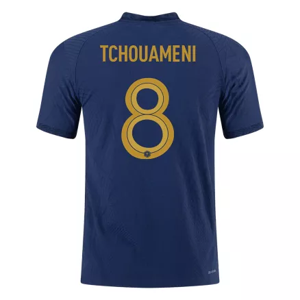 TCHOUAMENI #8 France Home Authentic Jersey World Cup 2022 - gogoalshop