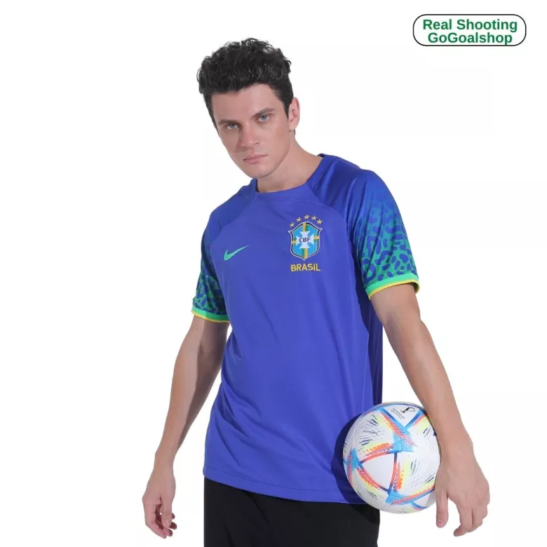 Brazil Away Soccer Jersey 2022 - gogoalshop