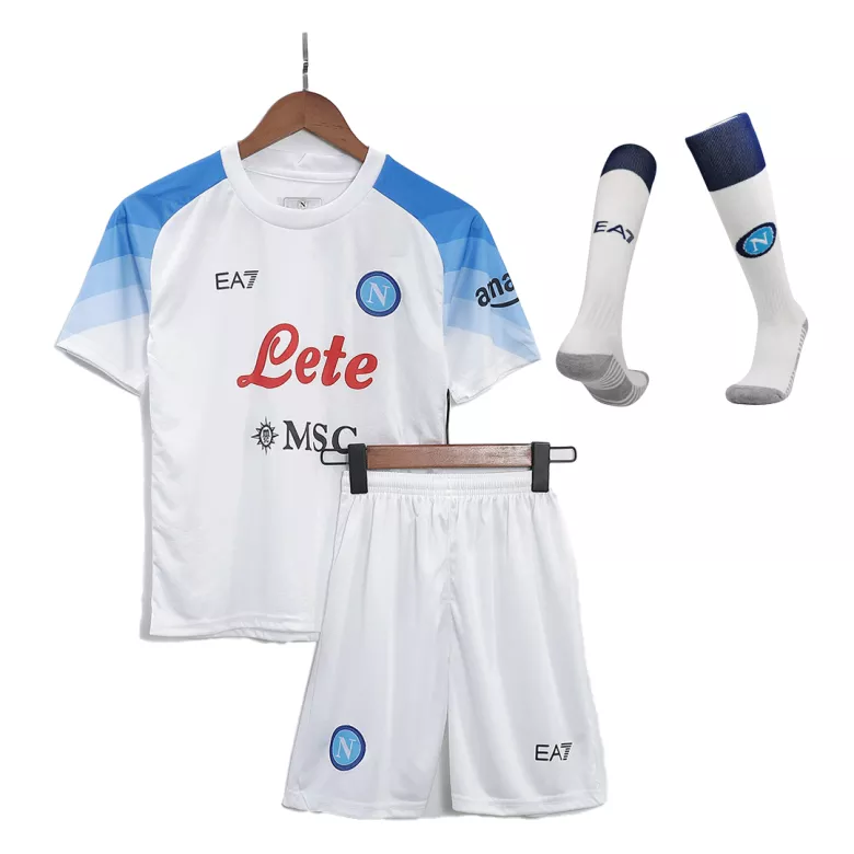 Napoli Away Kids Jerseys Full Kit 2022/23 - gogoalshop