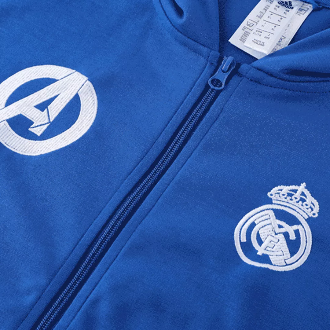 Real Madrid x Marvel Hoodie Jacket 2022/23 - Blue - gogoalshop