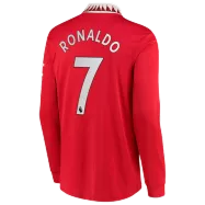 Authentic RONALDO #7 Manchester United Home Long Sleeve Jersey 2022/23 - gogoalshop