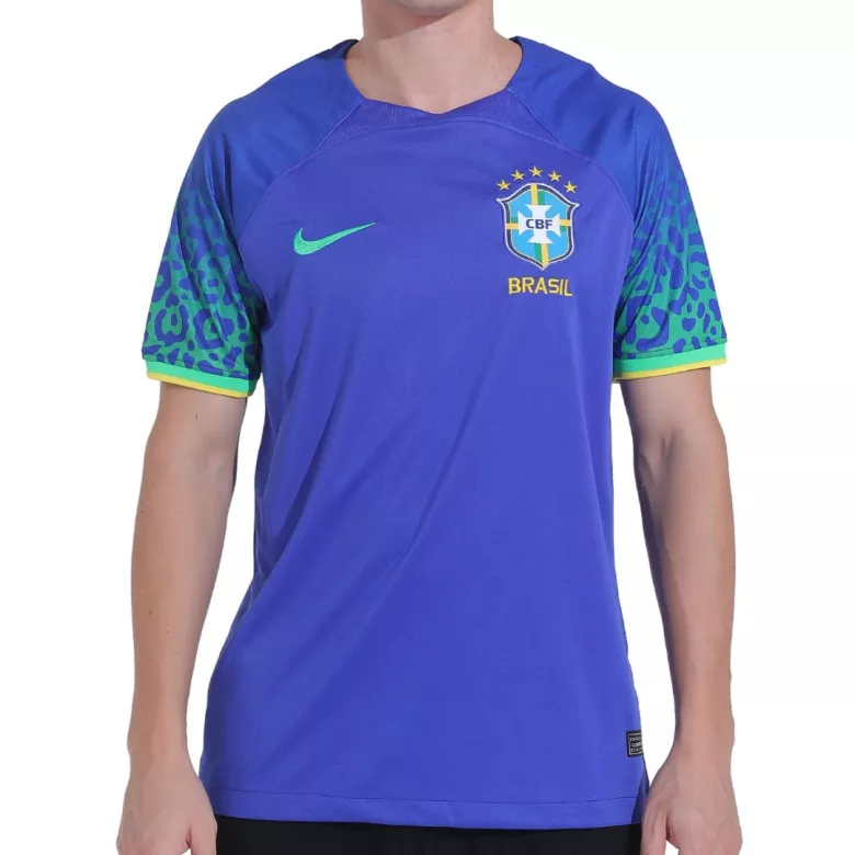 Brazil Away Soccer Jersey 2022 - gogoalshop
