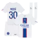 MESSI #30 PSG Third Away Kids Jerseys Full Kit 2022/23 - gogoalshop