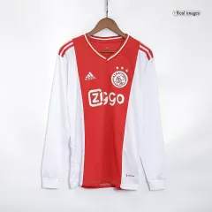 Ajax Home Long Sleeve Soccer Jersey 2022/23 - gogoalshop