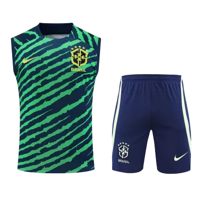 Brazil Jerseys Sleeveless Training Kit 2022 Gogoalshop