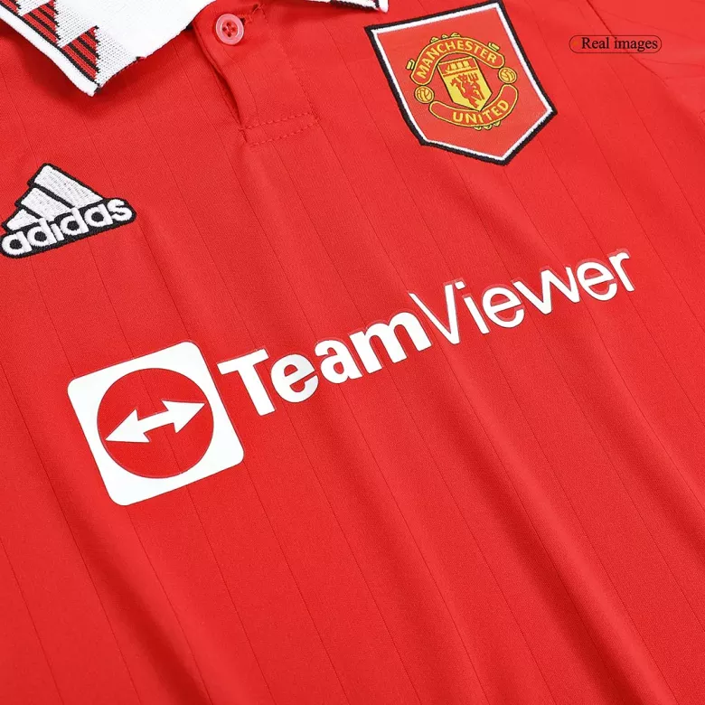 Manchester United Home Kids Soccer Jerseys Kit 2022/23 - gogoalshop