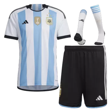 Argentina Home Jerseys Full Kit 2022 - Three Stars - gogoalshop