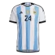 E. FERNANDEZ #24 Argentina Three Stars Home Authentic Jersey World Cup 2022 - gogoalshop