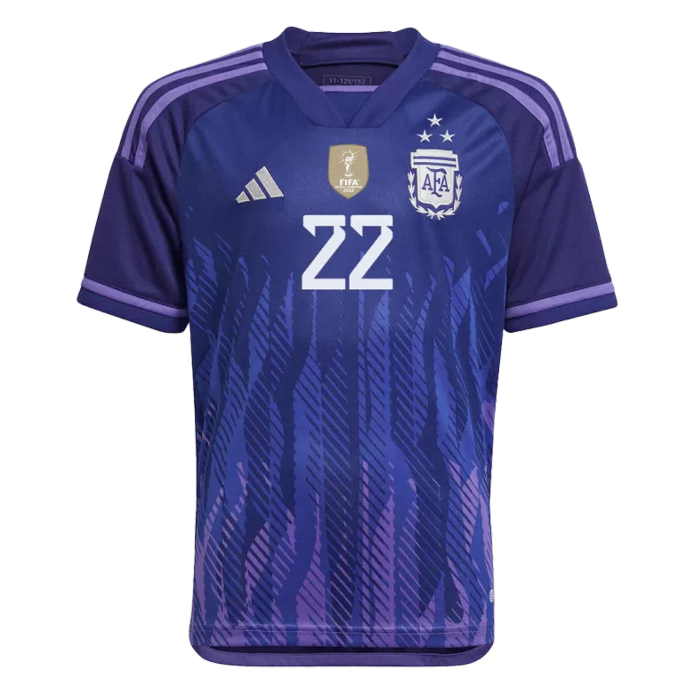 L. MARTINEZ #22 Argentina Three Stars Away Jersey World Cup 2022 - gogoalshop