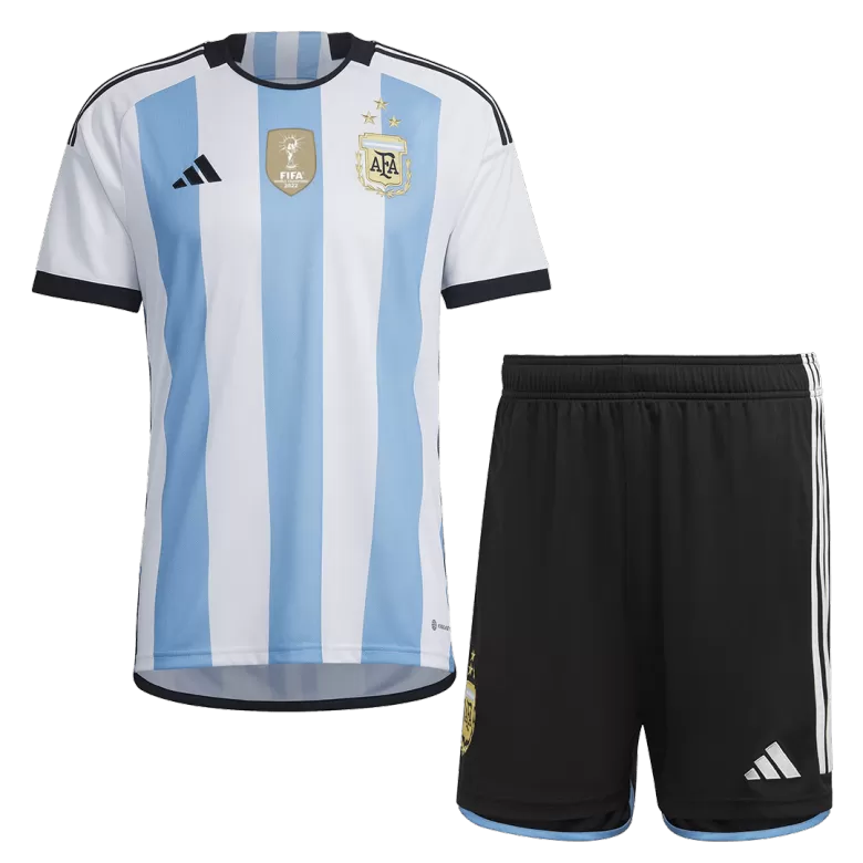 adidas Youth Soccer Argentina 2022 3-Star Home Jersey