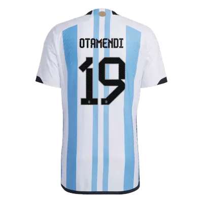 New OTAMENDI #19 Argentina Three Stars Home World Cup 2022