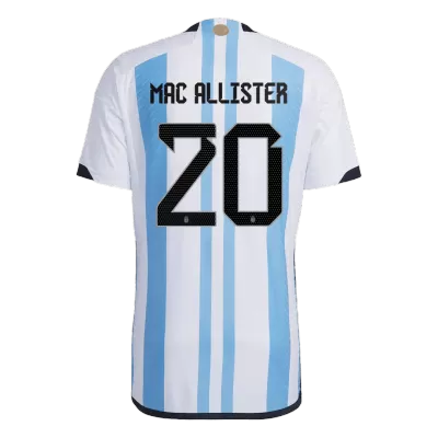 New MAC ALLISTER #20 Argentina Three Stars Home World Cup 2022