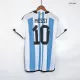 New MESSI #10 Argentina Home World Cup 2022 Champion Authentic Jersey - gogoalshop