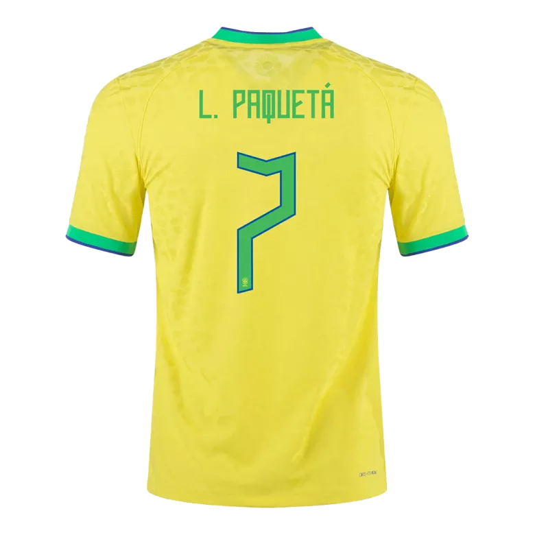 L. PAQUETÁ #7 Brazil Home Jersey World Cup 2022 - gogoalshop