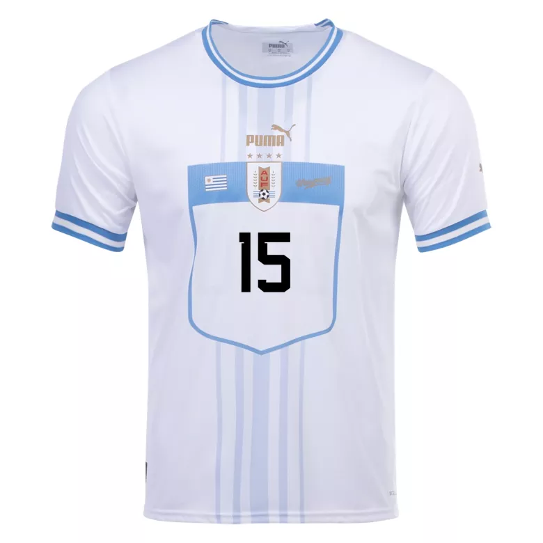 F. VALVERDE #15 Uruguay Away Jersey World Cup 2022 - gogoalshop