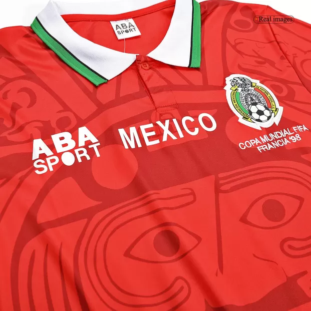 Mexico Jersey Retro 1998 Soccer Jersey Men's Red Soccer 