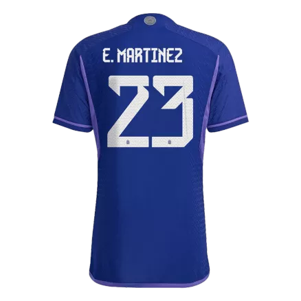 E. MARTINEZ #23 Argentina Three Stars Away Authentic Jersey World Cup 2022 - gogoalshop