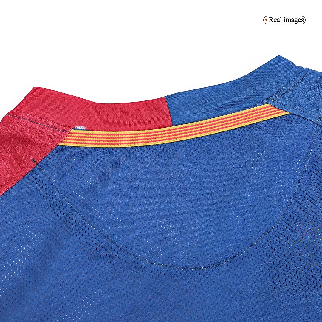 Retro Soccer Jersey Barcelona Home Long Sleeve 2008/09 - UCL Final - gogoalshop