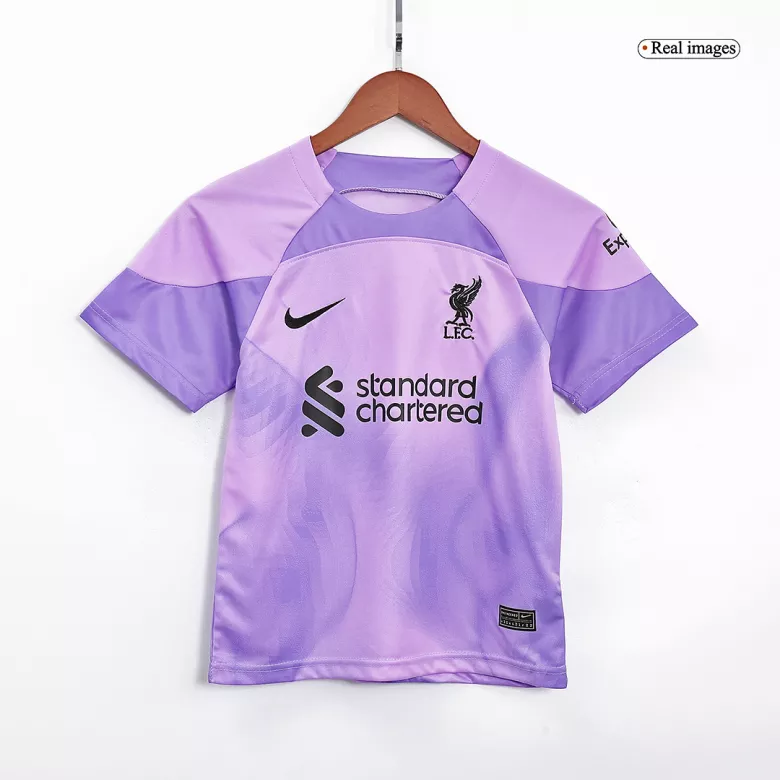Liverpool Goalkeeper Kids Soccer Jerseys Kit 2022/23 - gogoalshop