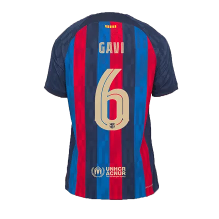 GAVI #6 Barcelona Home Authentic Jersey 2022/23 - UCL - gogoalshop