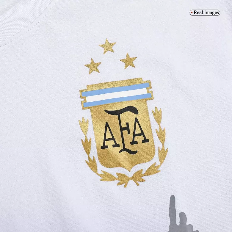 Argentina Winners Lionel Messi Celebration T-Shirt 2022-Three Stars - gogoalshop