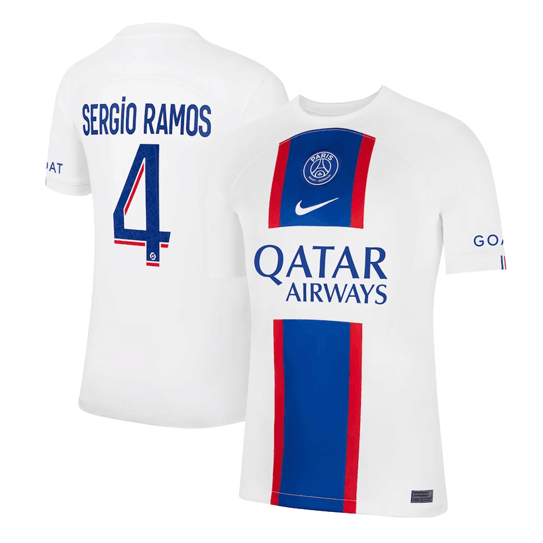 PSG Sergio Ramos 4 グレーシャツ PSG Sergio Ramos 4 グレーシャツ - メルカリ