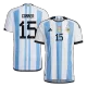 New CORREA #15 Argentina Three Stars Home World Cup 2022 Champion Authentic Jersey - gogoalshop