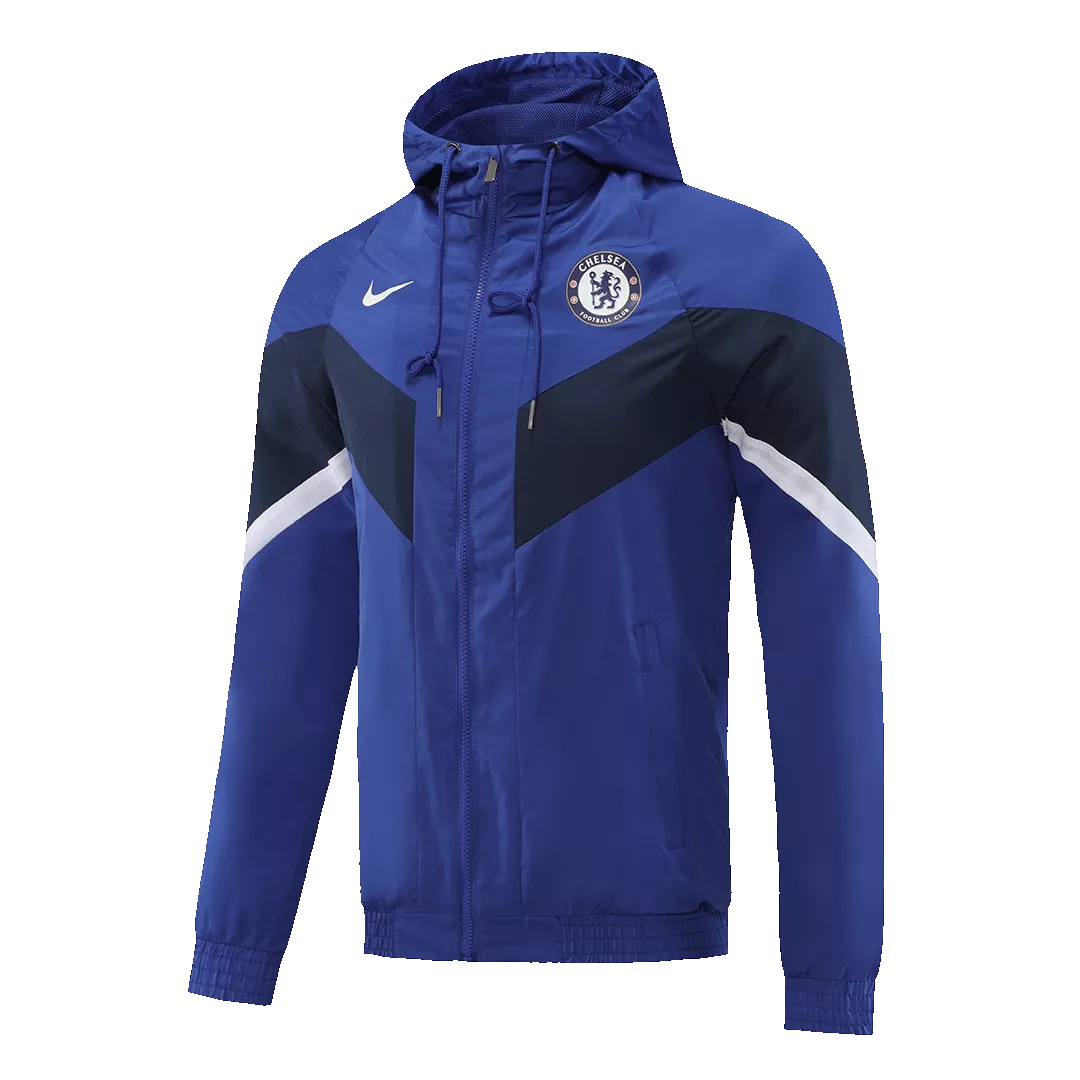 Chelsea Hoodie Windbreaker Jacket 2022/23 - Blue - gogoalshop