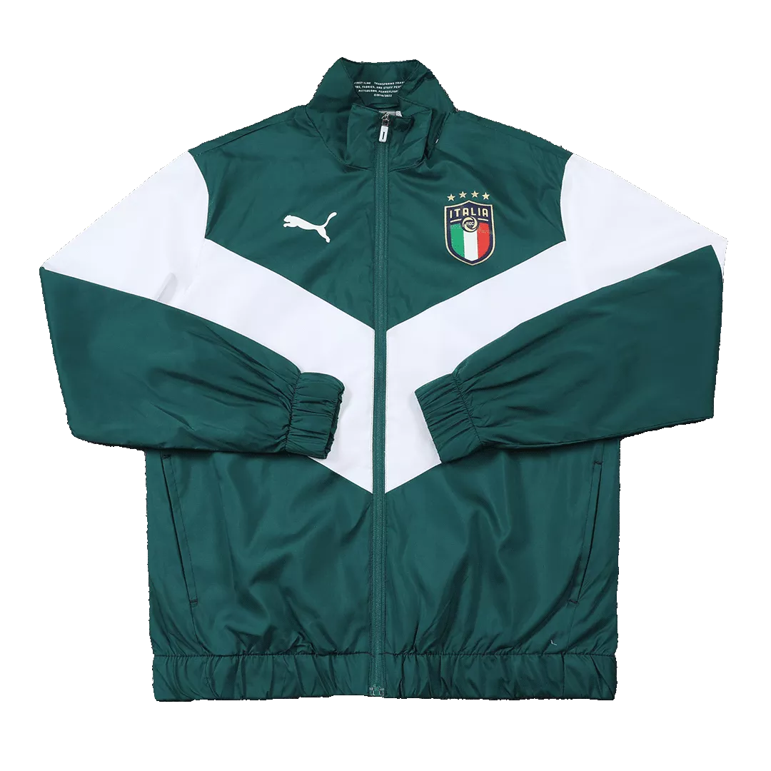 Italy Windbreaker Jacket 2022 - Green&White - gogoalshop
