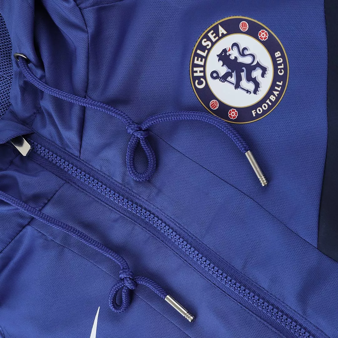 Chelsea Hoodie Windbreaker Jacket 2022/23 - Blue - gogoalshop