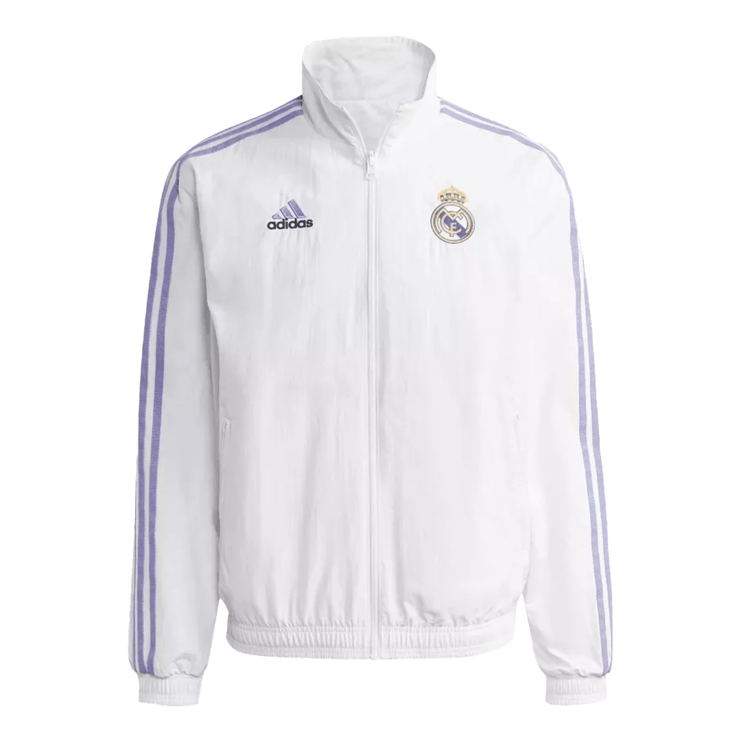 Real Madrid Reversible Anthem Jacket 2022/23 - White - gogoalshop