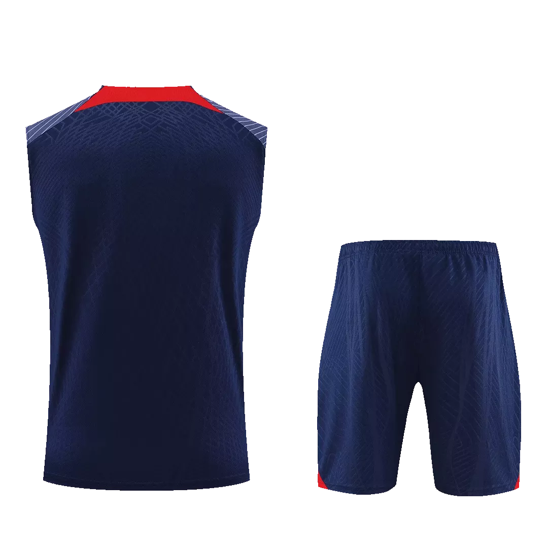 PSG Jerseys Sleeveless Training Kit 2023/24 Navy - gogoalshop