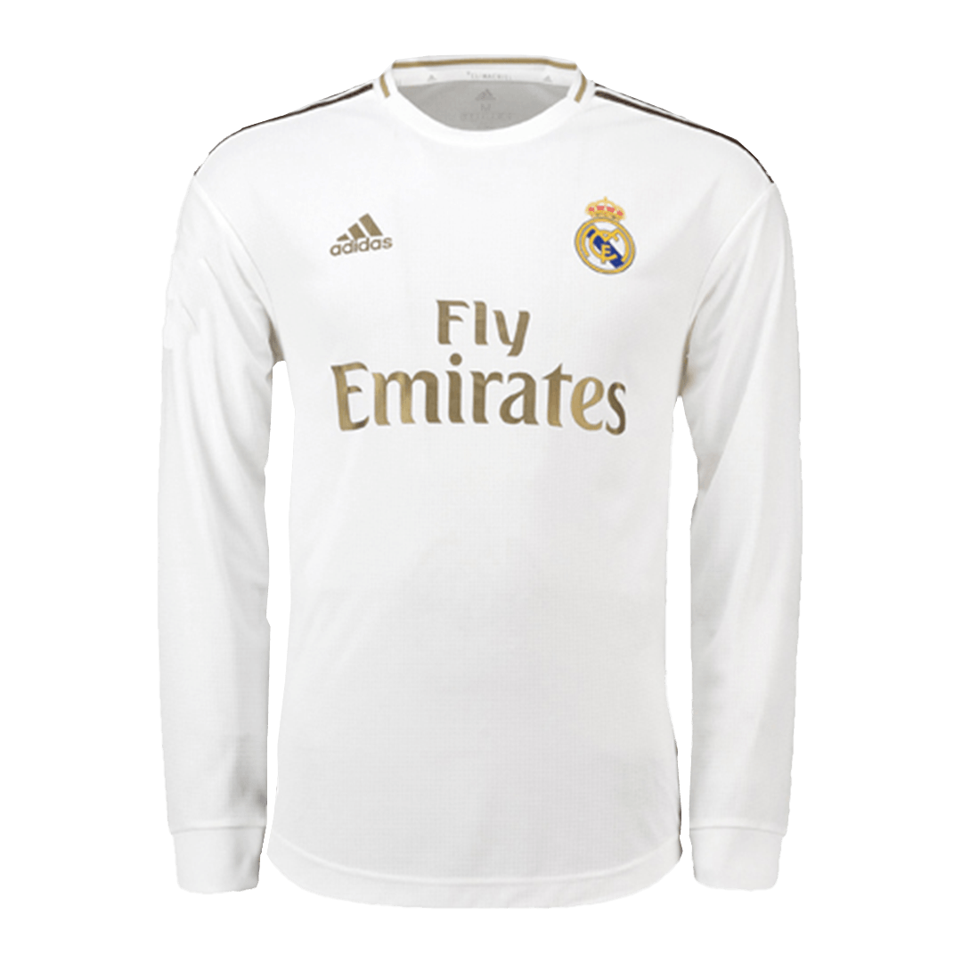 Vintage Soccer Jersey Real Madrid Home Long Sleeve 2019 20